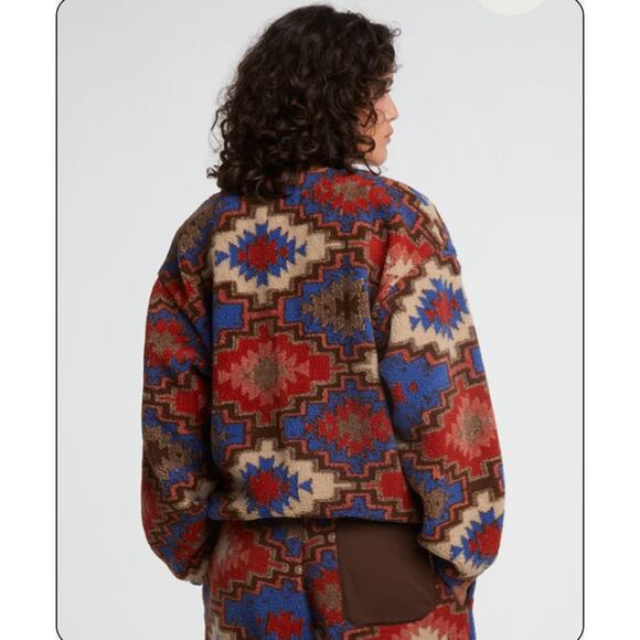 Girls of Dust Beach Jacket Teddy Fleece Ginseng Muticolor Size XS - Picture 2 of 8